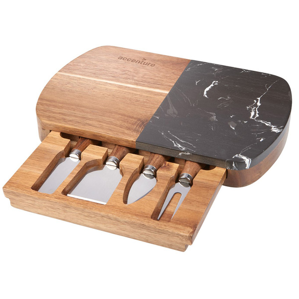 Marble Cheese Board Set